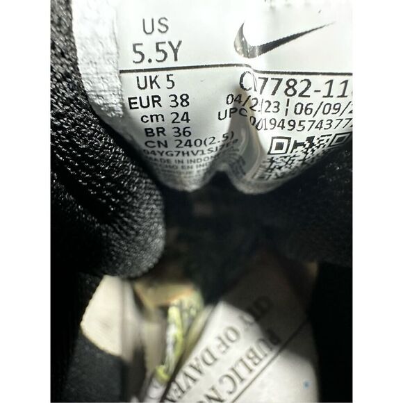 Nike Court Borough Mid 2 GS 'White Black University Red Size 5,5Y - Picture 8 of 8